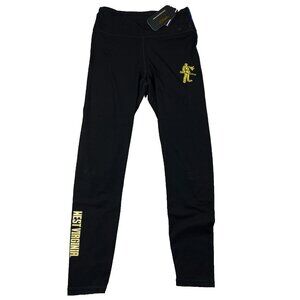 Pro Standard Womens M Black West Virginia Mountaineers Football Leggings NWT